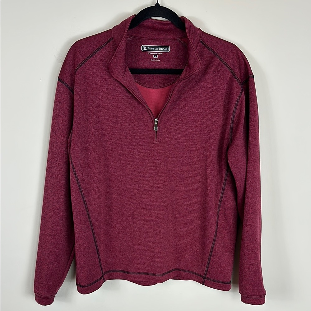 Pebble Beach Women’s‎ Golf 1/4 Zip Heather Maroon Size Small